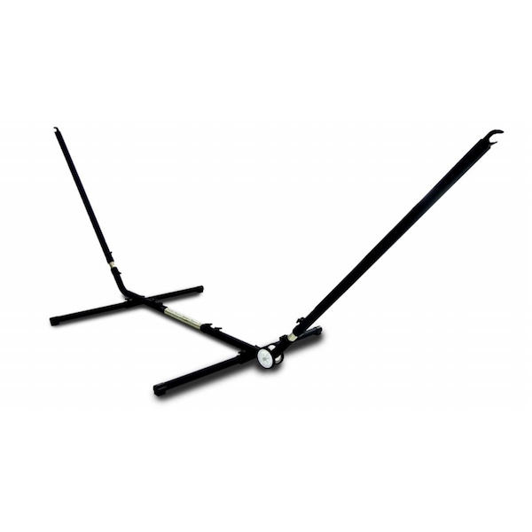 Kings Pond Enterprises Kings Pond Enterprises 10309-KP Hammaka Adjust To Fit Stand - Adjustable Hammock Stand - Black 10309-KP - main